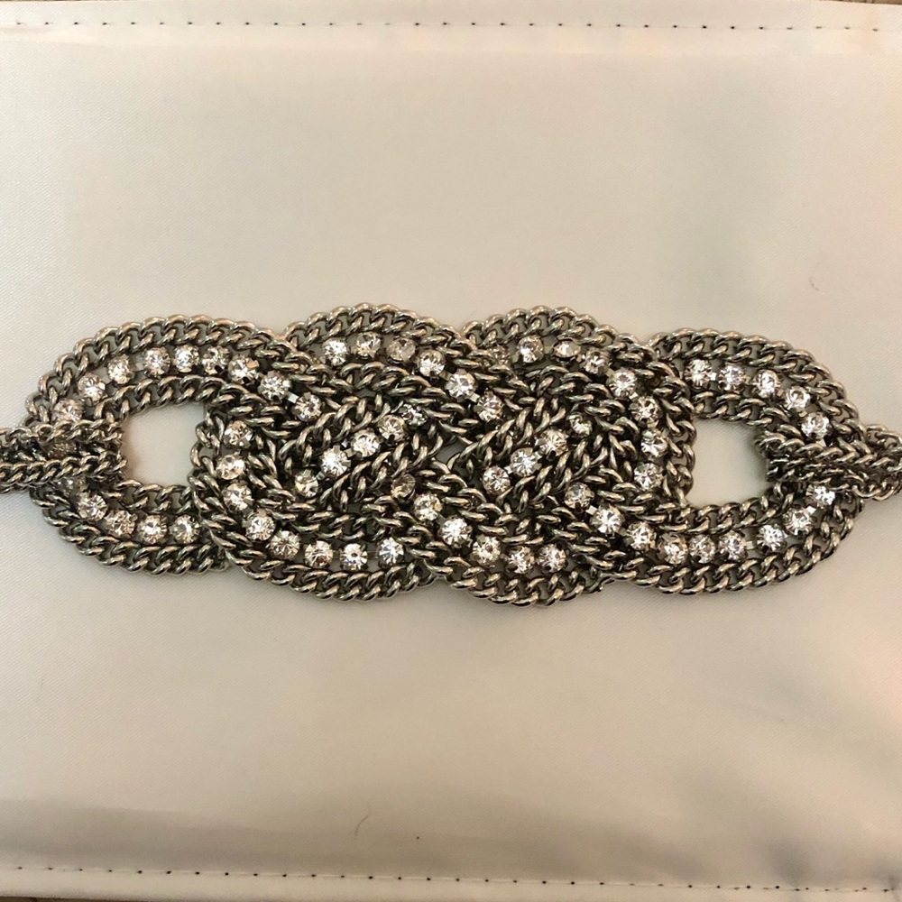 Stella & Dot Silver Rhinestone Bracelet